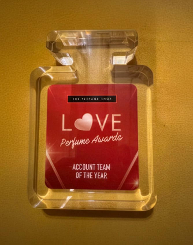 KGA Wins Account Team of the Year from the Perfume Shop